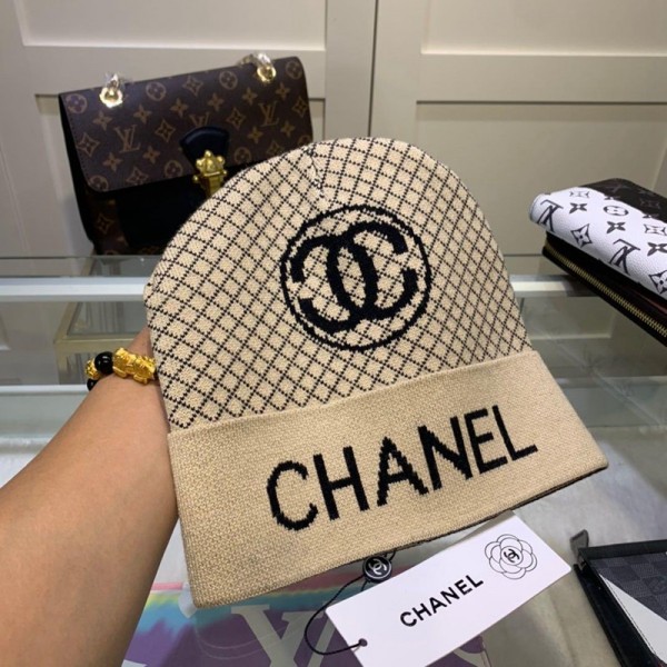 burberry chanel モノグラム 帽子 ブランド ハット ニット製 韓国風 秋冬 オシャレ 潮流 カジュアル 男女兼用 ニットハット オールマッチ コットン 暖か サイクリング ウールキャップ