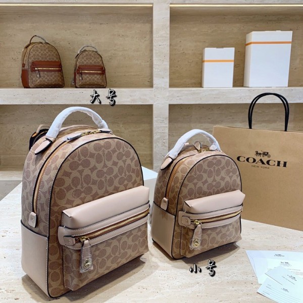 COACHコーチレディース向けショルダーバッグブランドおしゃれバックパック防水 軽量 汚れにくいバッグ高品質レザーカバン