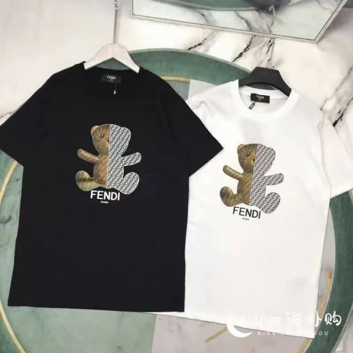 ラスト1点【FENDI】フェンディ ロゴ Tシャツ 白 ホワイト