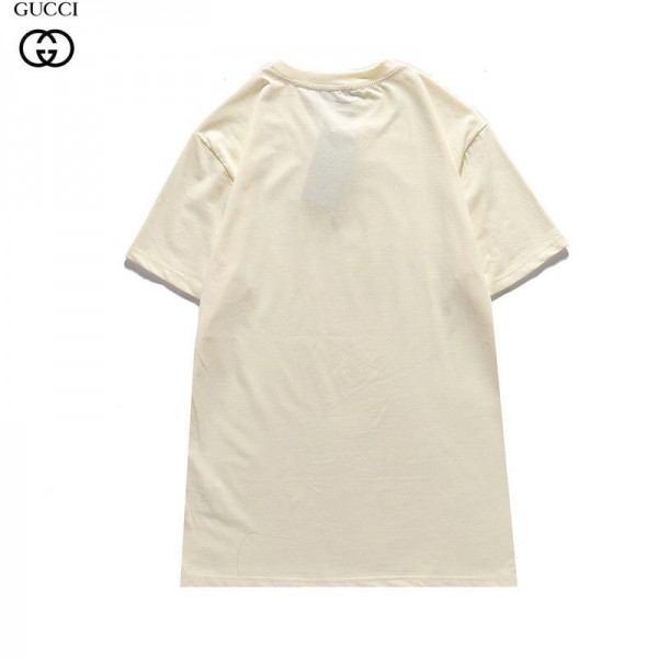 グッチGucciＴシャツコピーブランドレディースメンズＴシャツかっこいいドナルドダックプリントtシャツカジュアル半袖 コットン 丸首 トップス