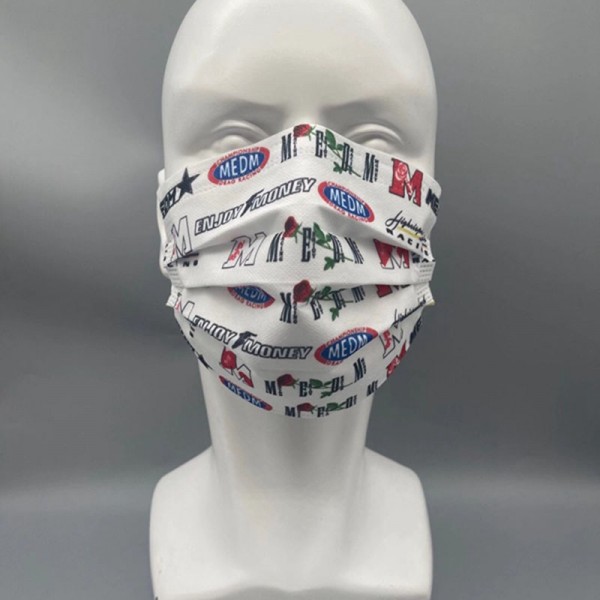MEDMマスク 20枚入り 30枚入り パープル 不織布 3層構造 使い捨てマスク 飛沫対策 花粉予防ますく おしゃれ レギュラーサイズ プリーツ式 清潔 衛生 PM2.5 対策 通勤 通学 不織布マスク 大人用マスク 男女兼用