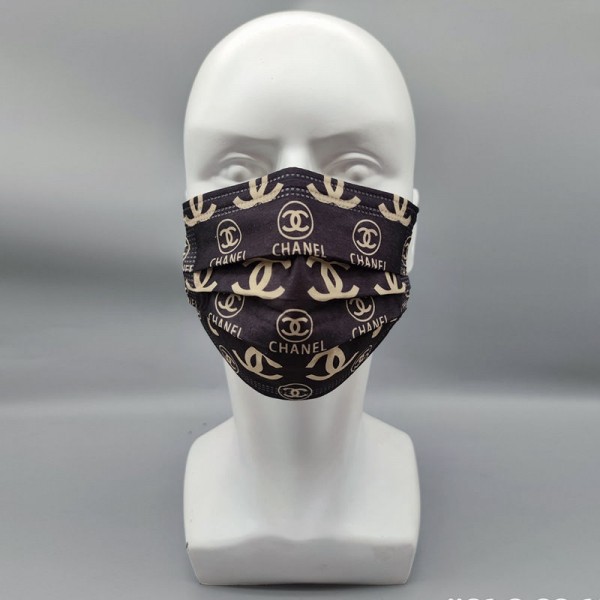 ハイブランドシャネル不織布マスクグッチ10枚入り3層構造 使い捨てマスクフィラ飛沫対策 花粉予防ますく maskアディダス使い捨てマスク 大人用マスク