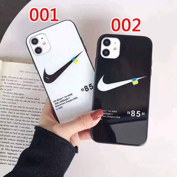 Nike/ナイキ ペアお揃い アイフォン12/12 mini/12 pro/12 pro maxケース 背面ガラス iphone 11/xs/x/8/7ケース女性向け iphone 11/12 pro max/xr/xs maxケースアイフォン12カバー レディース バッグ型 ブランド