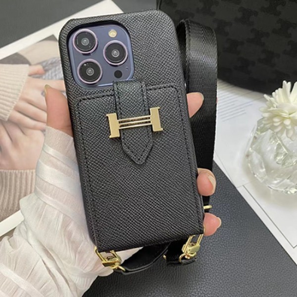 Hermes エルメスiphone15 plus 15 pro max ケース ハイブランド メンズiphone 13 14 15ケース 人気ブランド 女子ブランド スマホショルダー アイフォン15 14 plus 13 pro max 12 11スマホケースストラップ ブランド携帯カバー