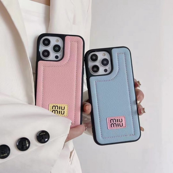 ミュウミュウ MiuMiuiphone15 plus 15 pro max ケース ハイブランド メンズiphone 13 14 15ケース 人気ブランド 女子ブランド スマホショルダー アイフォン15 14 plus 13 pro max 12 11スマホケースストラップ ブランド携帯カバー