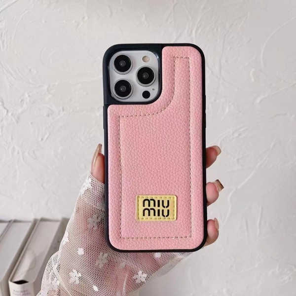 ミュウミュウ MiuMiuiphone15 plus 15 pro max ケース ハイブランド メンズiphone 13 14 15ケース 人気ブランド 女子ブランド スマホショルダー アイフォン15 14 plus 13 pro max 12 11スマホケースストラップ ブランド携帯カバー