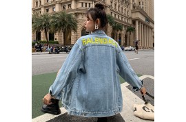 バレンシアガ流行りユニセックスデニムジャケット モンクレール子供ボアコート