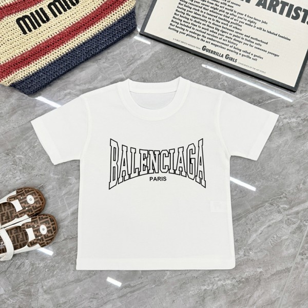 Balenciaga バレンシアガブランド親子tシャツ上着カジュアル韓国 パチモン 子供tシャツ メンズ Tシャツカットソーペアカップル 20代 30代40代tシャツ 激安パロディ90¬160cm S¬3XL