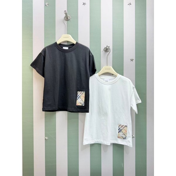 Burberry バーバリーブランド子供tシャツ 高品質 韓国tシャツ 20代 30代40代tシャツ 激安 パロディ 大人の上質Tシャツ メンズ レディース 親子服