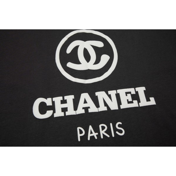 Chanel シャネルハイブランド子供tシャツ 偽物レディース メンズ ハイブランド ペア揃い半袖tシャツ男女兼用ブランド親子服 S¬3XL コピー 激安屋 Tシャツ カットソー ペアカップル 90¬160CM