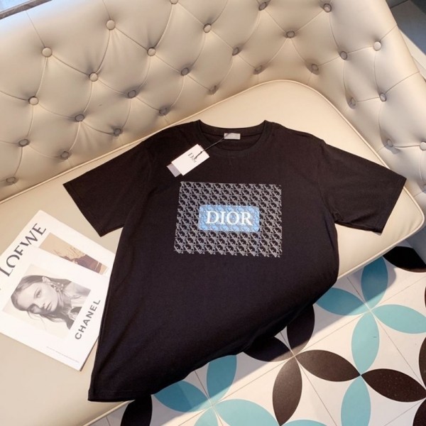 Dior ディオールハイブランド親子ペアルック tシャツ 男女兼用 夏服 コーデ 夏 トップス 半袖 親子 T-shirt 家族 お揃い tシャツ ママ パパ 男の子 女の子 キッズ tシャツ 子ども服 親子ペアルック 90¬160cm S¬3XL 記念日 プレゼント 可愛い