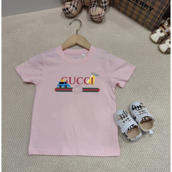 Gucci グッチ夏ペア揃い tシャツ ブランドかわいい メンズ 韓国 tシャツ 大人の上質 キッズ半袖Tシャツ 子供tシャツ 90¬160CM ユニセック上着トップス ブランド 高品質S¬3XL