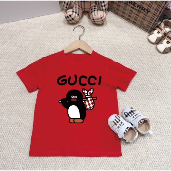Gucci グッチブランドペア揃い半袖tシャツ夏 メンズ tシャツ かわいい ブランド子供tシャツ 高品質 ブランド親子服 コピー 激安 
