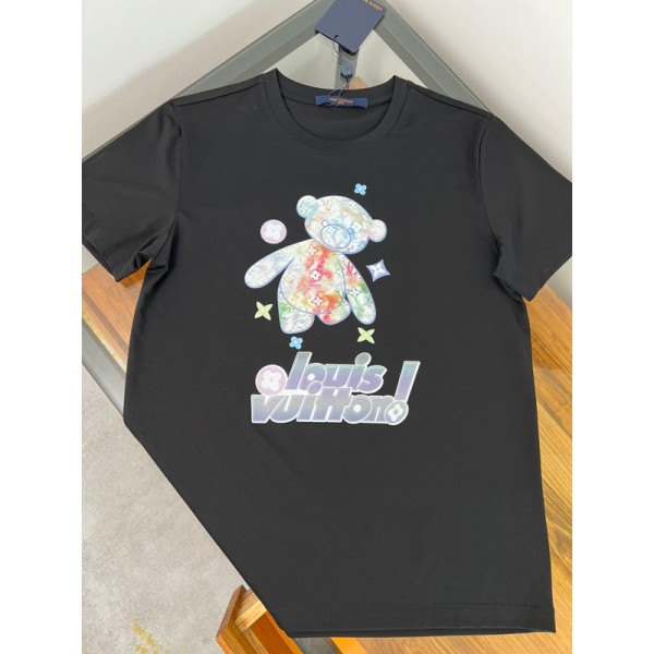 Lv ルイヴィトンブランド子供tシャツカットソー コピー ペア揃いtシャツ 夏tシャツ ブランドかわいい メンズTシャツ カットソー ペアカップルtシャツ 上質