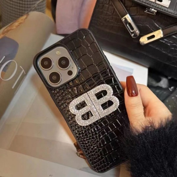 Balenciaga バレンシアガiphone 16 14 15ケース 人気ブランド 女子ブランド スマホショルダー アイフォン15 14 plus 13 pro max 12 11スマホケースストラップ ブランド携帯カバー手帳型スマホケースアイフォン14 15カバー格安