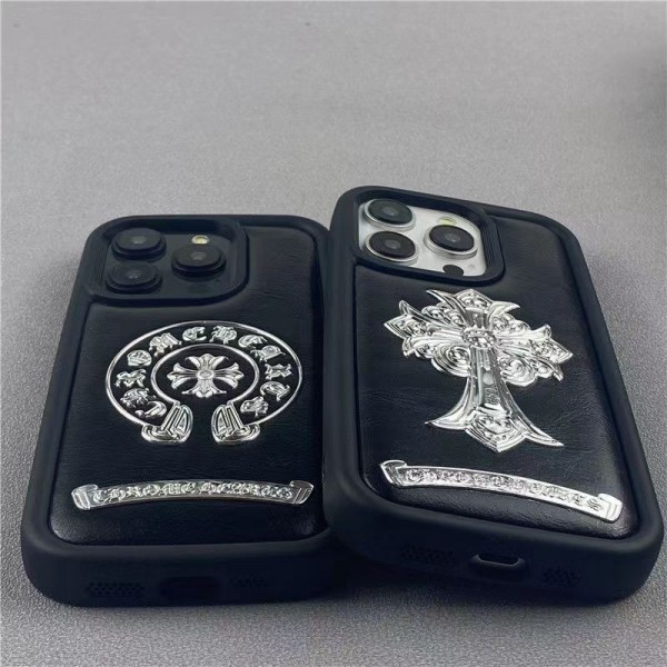 Chrome Hearts クロムハーツ iphone15 plus 15 pro max ケース ハイブランド メンズiphone15 pro 15ケース ブランド コピーブランド スマホショルダー アイフォン15 14 plus 13 pro max 12 11手帳型スマホケースアイフォン14 15カバー格安