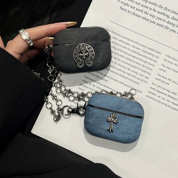 クロムハーツ Chrome Hearts AirPods 3 4 5ブランドケース 携帯便利 ファッションかわいいエアーポッズ5/プロ3/4/3/2/1カバー個性スニーカー形のairpods 5 4 pro2 pro3ケース ブランド 人気メンズ向けAirPods 5/Pro3/4/3/2/1ケースブランドかっこいい