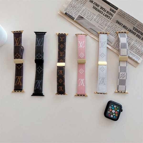 Lv ルイヴィトンブランド Apple Watch 12 ultra4 11 ultra3 10 9 ultra2 バンド 華奢革 交換バンド アップルウォッチ12 ultra4  11 10 ultra3 se3 49mmブランドベルト高級感 Apple Watch 12 11 se3 10 9 8 7 se2/6/5/4/3/2/1ベルト 軽量 フィット 通気性男性向けアップルウオッチ12 11 10 se3 9 se2/7 8 スポーツベルト 上質