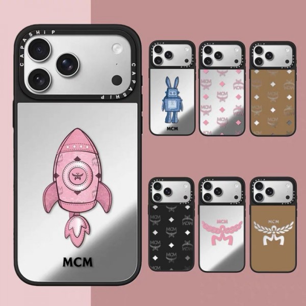 MCM エムシーエムiphone 18 pro max 18 pro 17 air 16pro 15 plus 15 14 pro max ケース ハイブランド ロゴ総柄 カップル PUレザー スマホケースストラップ ブランド携帯カバー iphone 18 18 pro max ケース お洒落