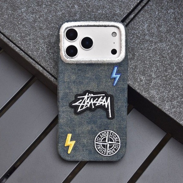 Stussy ステューシーiphone 18 pro max 18 pro 17 air 16pro 15 plus 15 14 pro max ケース ハイブランド カードポケット付き 40代 ソフトTPU スマホケースストラップ ブランド携帯カバー iphone 18 18 pro max ケース 滑りにくい