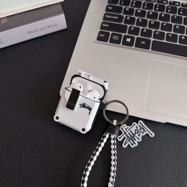 Stussy ステューシーairpods 5 4 pro3 pro2 3カバー 軽量 紛失防止かわいいエアーポッズ5/プロ3/4/3/2/1カバー個性のairpods 5 4 pro2 pro3ケース ブランド 人気メンズ向けAirPods 5/Pro3/4/3/2/1ケースブランドかっこいい