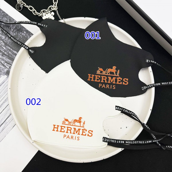 エルメス 洗えるマスクハイブランド Hermes ホワイト ブラック 高品質 繰り返しマスク 夏用 接触冷感 快適 フェイスマスク 紫外線カット ウィルス対策マスク