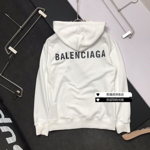 バレンシアガ パーカー ハイブランド Balenciaga春秋 純綿 長袖シャツ プルオーバー レディースメンズ人気 トレーナー オーバーサイズ ゆったり スウェット 上着