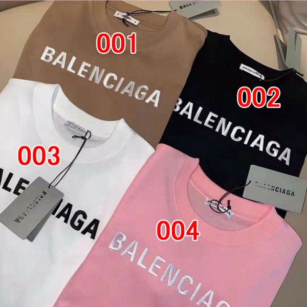 Balenciaga バレンシアガブランドtシャツオーバーサイズハイブランド半袖tシャツ男女兼用Tシャツカットソーペアカップル大人の上質Tシャツ