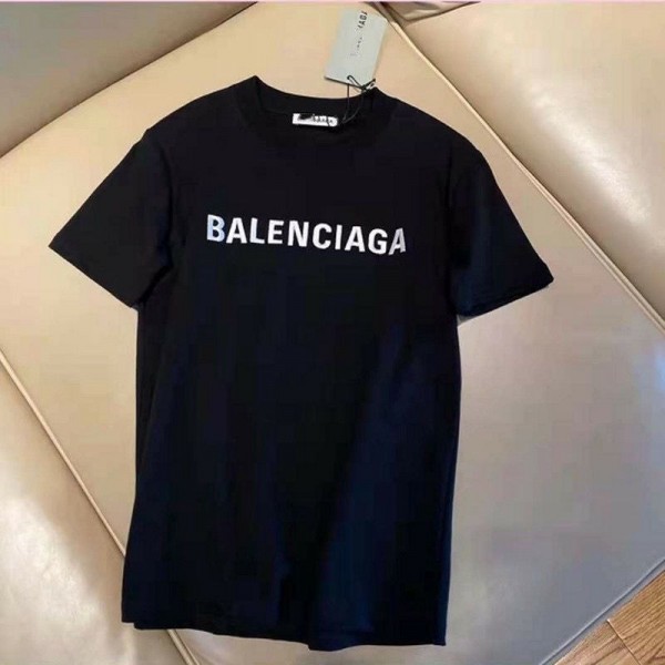 Balenciaga バレンシアガブランドtシャツオーバーサイズハイブランド半袖tシャツ男女兼用Tシャツカットソーペアカップル大人の上質Tシャツ