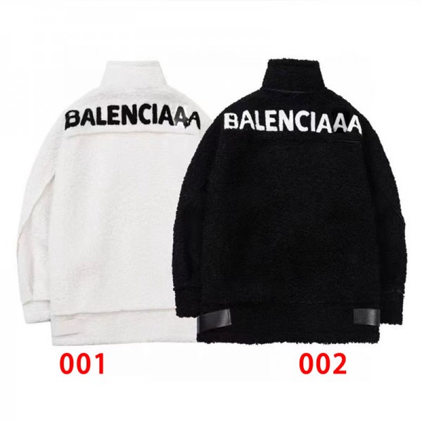 Balenciaga バレンシアガハイブランドボア  レディース  ボア ジャケット ビッグシルエット オーバーサイズ アウター 裏起毛 あったか ボリューム もこもこ 防寒 ゆるっと可愛い S - L