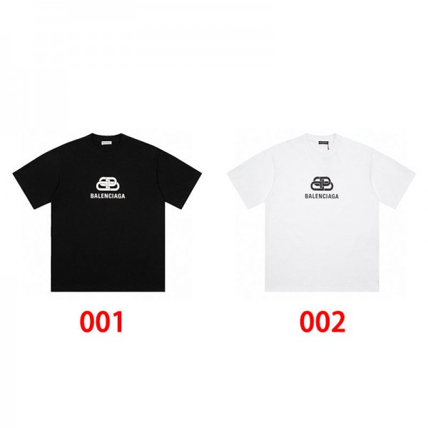 Balenciaga バレンシアガtシャツハイブランド夏ハイブランドtシャツ偽物レディースメンズTシャツカットソーペアカップル20代 30代40代tシャツ 激安パロディS - 3XL