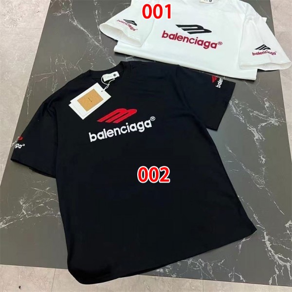 Balenciaga バレンシアガtシャツハイブランド夏ハイブランドtシャツ偽物レディースメンズブランドtシャツ上着カジュアルTシャツカットソーペアカップルS - 5XL