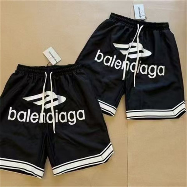 ブランド Balenciagaショートパンツ 五分丈 レディース バレンシアガ 短パン メンズ ショーパン ルームウェア 人気 スポーツ S - 2XL スウェット パンツ 部屋着 ランニング トレーニング ハイウエスト ボードパンツ かわいい ゆったり パンツ