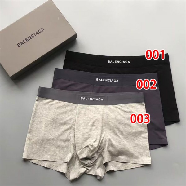 ブランド バレンシアガ ボクサーパンツ Balenciagag高通気性 ローライズ 前閉じ 3D立体 抗菌防臭 下着 パンツ メンズ 男性 