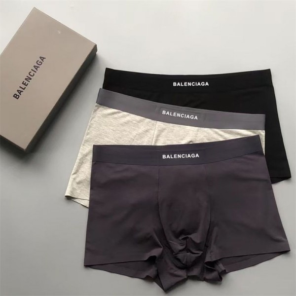 ブランド バレンシアガ ボクサーパンツ Balenciagag高通気性 ローライズ 前閉じ 3D立体 抗菌防臭 下着 パンツ メンズ 男性 