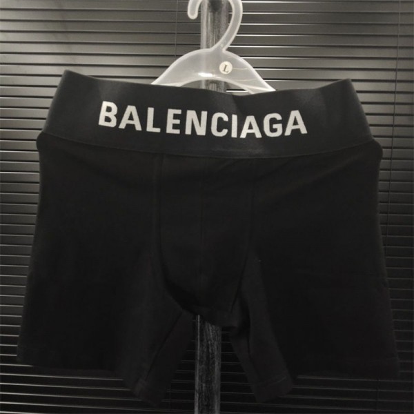 ブランドBalenciagaボクサーパンツ メンズ バレンシアガ下着 前閉じ 綿混 吸水速乾 抗菌防臭 3D 立体成型 ボクサーブリーフ ローライズ 通気性