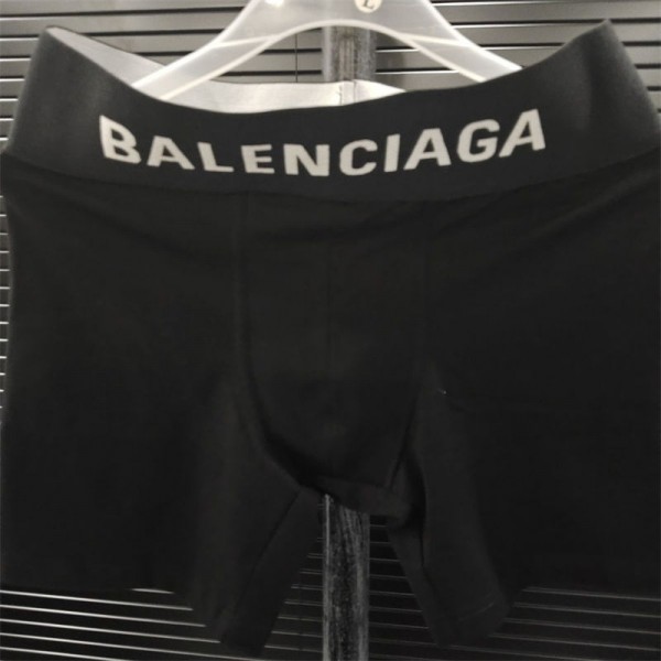 ブランドBalenciagaボクサーパンツ メンズ バレンシアガ下着 前閉じ 綿混 吸水速乾 抗菌防臭 3D 立体成型 ボクサーブリーフ ローライズ 通気性
