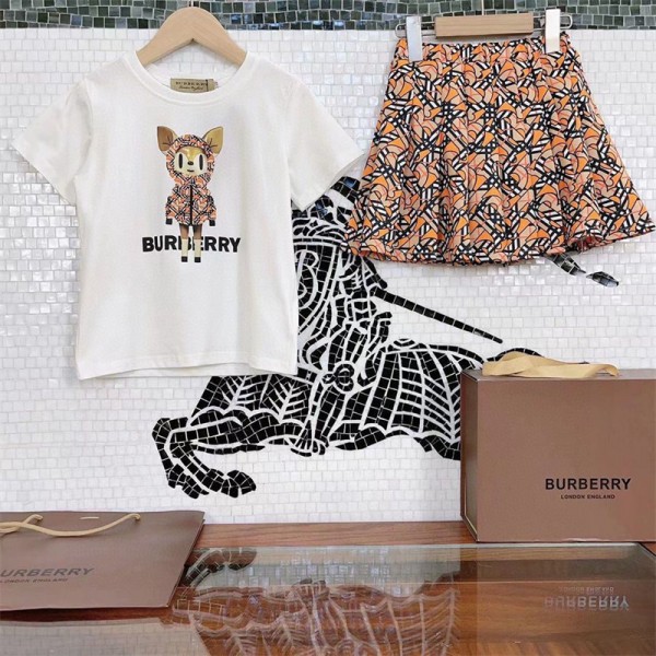 Burberry バーバリー ブランド 子供服 Ｔシャツ スカート パンツ 上下セット服 男の子 女の子 ファッション 韓国風 人気 メンズ レディーズ