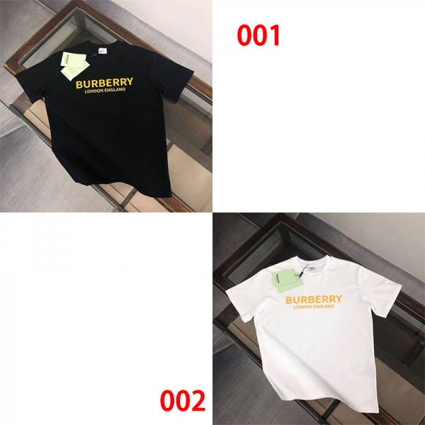 Burberry バーバリー夏tシャツブランドかわいいブランドtシャツ高品質20代 30代40代tシャツ 激安パロディtシャツ ユニセック ブランドS - 4XL