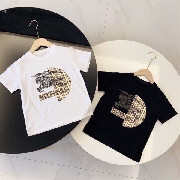 Burberry バーバリー夏tシャツ 子供服 ブランドかわいいブランドキッズのtシャツ高品質ブランド 服 コピー 激安屋20代 30代40代tシャツ 激安パロディ男女兼用100 - 160cm