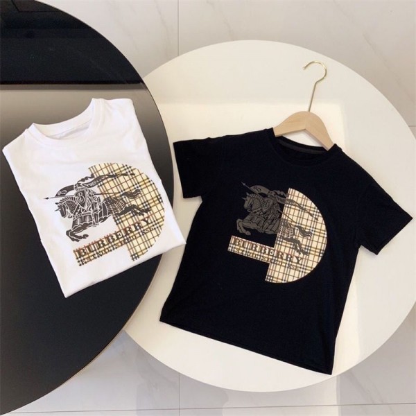 Burberry バーバリー夏tシャツ 子供服 ブランドかわいいブランドキッズのtシャツ高品質ブランド 服 コピー 激安屋20代 30代40代tシャツ 激安パロディ男女兼用100 - 160cm