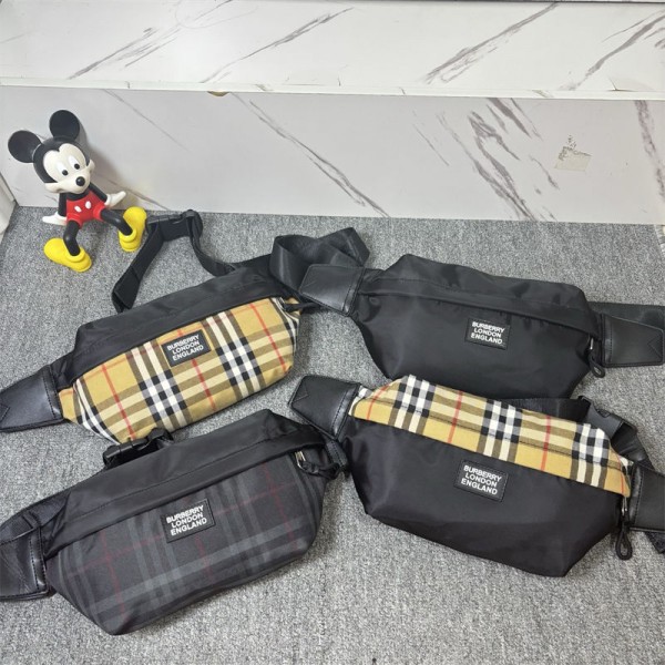 Burberry バーバリーハイブランドボディバッグ ショルダーバッグ 肩掛けバッグ 大容量 軽量 撥水 防犯 スリ対策 止水ファスナー付 多機能 スタイリッシュ 海外旅行 通勤
