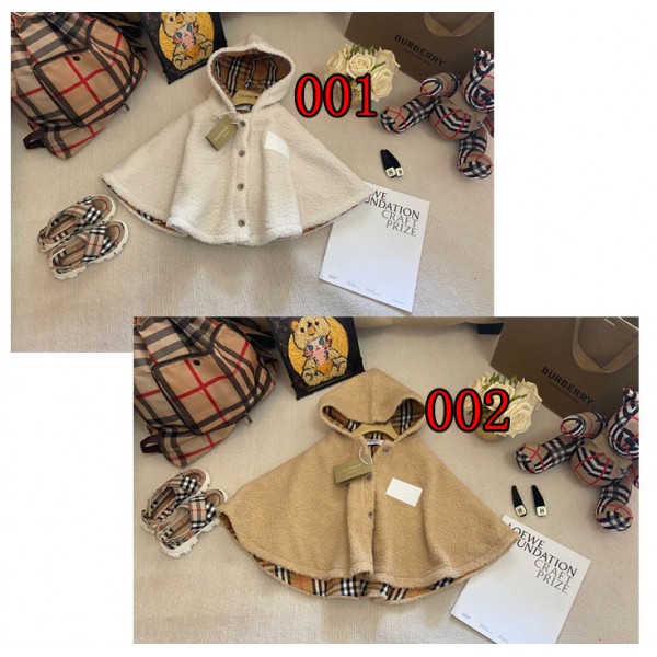 Burberry バーバリーブランドベビー ポンチョ キッズ マント アウター ガールズ コート 子供服 赤ちゃん 女の子 ケープ 可愛い 防寒 発表会 演奏会 入園式 卒業式 結婚式 セレモニー 出産祝い プレゼント お誕生日