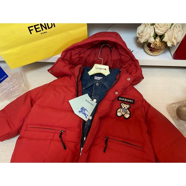 Burberry バーバリーブランド子供服 男の子 ダウンジャケット 110~170cm 冬 コート フード付き ダウン キッズ ダウンコート 長袖 女の子 アウター 上着 防寒服 暖かい 保温 軽量 防水 動物 花柄 可愛い おしゃれ 赤ちゃん 服 お出かけ プレゼント ベビーコート