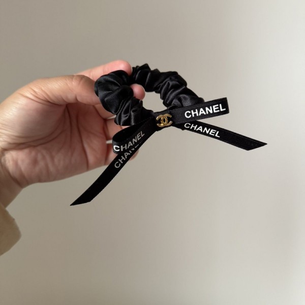 Chanel シャネルハイブランドヘアアクセサリー髪飾りブランドリボンシュシュ レディース ブランド可愛い蝶結びゴム かわいい ヘアアレンジハイブランド