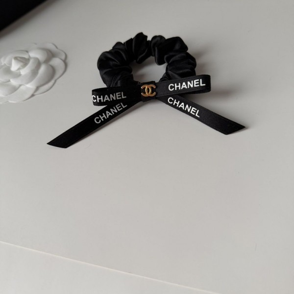 Chanel シャネルハイブランドヘアアクセサリー髪飾りブランドリボンシュシュ レディース ブランド可愛い蝶結びゴム かわいい ヘアアレンジハイブランド