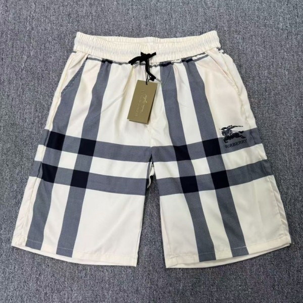 ブランドBurberry バーバリー ハーフパンツ メンズ 半ズボン ショートパンツ 短パン 部屋着 夏 イージーパンツ 五分丈 ワンマイル ウエストゴム 薄手 ゆったりM-5XL