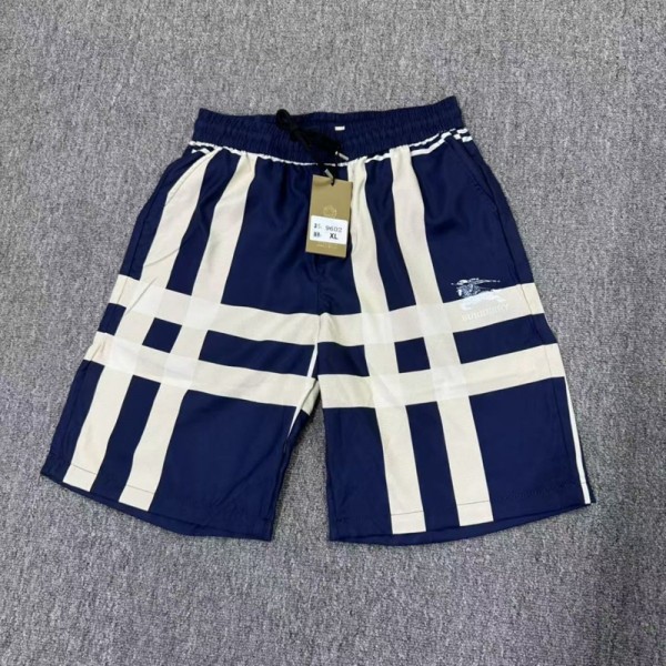 ブランドBurberry バーバリー ハーフパンツ メンズ 半ズボン ショートパンツ 短パン 部屋着 夏 イージーパンツ 五分丈 ワンマイル ウエストゴム 薄手 ゆったりM-5XL