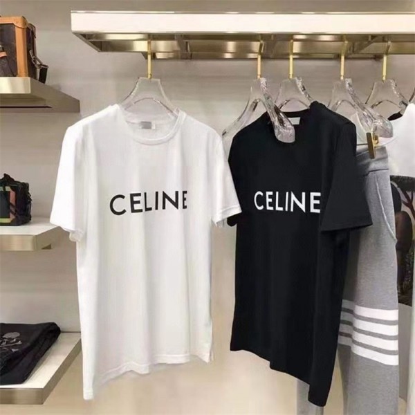 CELINE セリーヌtシャツハイブランド夏ハイブランド半袖tシャツ男女兼用20代 30代40代tシャツ 激安パロディtシャツ ユニセック ブランド