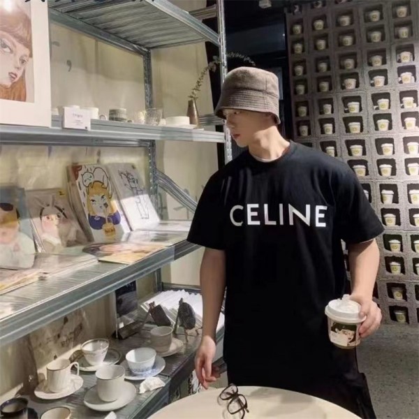 CELINE セリーヌtシャツハイブランド夏ハイブランド半袖tシャツ男女兼用20代 30代40代tシャツ 激安パロディtシャツ ユニセック ブランド